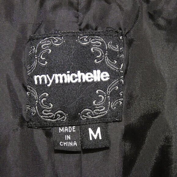 My Michelle Gingham Check Lightweight Trench Coat Preppy Academia Old Money M - Picture 9 of 9
